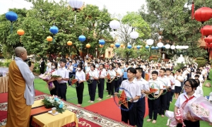 Chùa Thiên Quang tổ chức “Vui hội Trăng Rằm” cho thiếu nhi