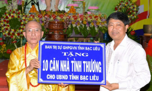 Phật giáo Bạc Liêu đóng góp đặc biệt trong công tác từ thiện xã hội nhiệm kỳ 2017-2022 đạt trên 186 tỷ đồng