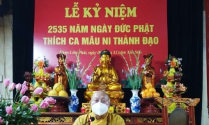 Thành kính lễ kỷ niệm ngày Đức Phật thành đạo tại chùa Liên Phái