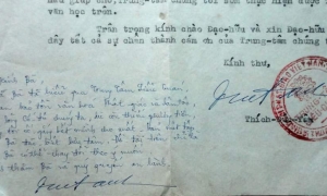 'Thủ bút của Danh Tăng trên thư từ cũ'