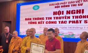 Giáo hội tặng bằng Tuyên dương công đức cho Cổng Thông tin PGVN