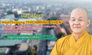 Hòa thượng Thích Minh Thiện thuyết giảng tại các trường hạ huyện Đức Hòa