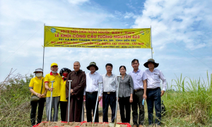 Hội Từ thiện chùa Tường Nguyên khởi công xây 10 cầu nông thôn, 7 căn nhà tình thương đến các tỉnh Miền Tây