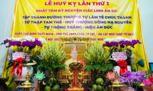 Chùa Tập Thành tổ chức lễ húy kỵ Hòa thượng Thích Thông Thắng