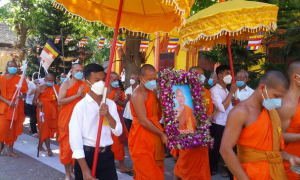 Trà Vinh: Lễ truy niệm và an táng cố Hòa thượng Kim Sao tại chùa Điệp Thạch