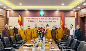 Trung ương Giáo hội gặp mặt và chúc mừng Hội đồng Điều hành Học viện PGVN tại Hà Nội