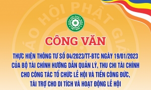 Trung ương Giáo hội hướng dẫn thực hiện Thông tư quản lý tiền công đức của Bộ Tài chính