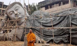 Tượng Phật nằm lớn nhất Ấn Độ được xây dựng ở Bodh Gaya