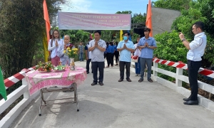 Khánh thành cầu Mương Đình Tư của huyện Châu Thành