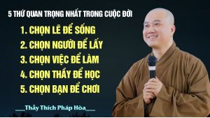 5 thứ quan trọng nhất trong cuộc đời