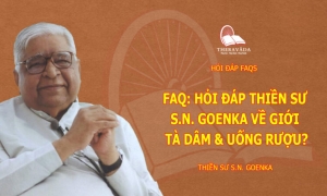 Hỏi đáp thiền sư S.N. Goenka về giới tà dâm & uống rượu?